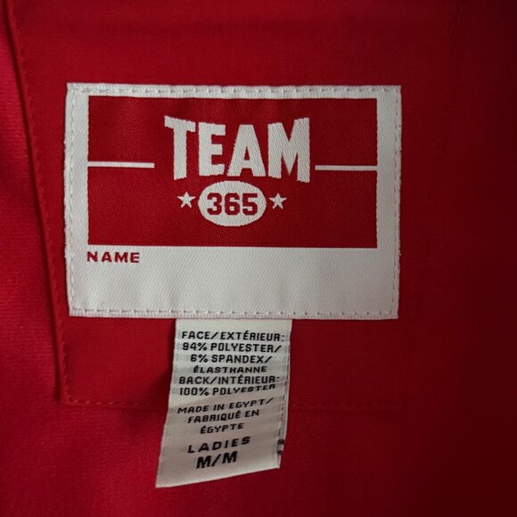 Team365 Women’s Leader Soft Shell Jacket – Red Full Zip Wind & Water Resistant - Picture 5 of 8